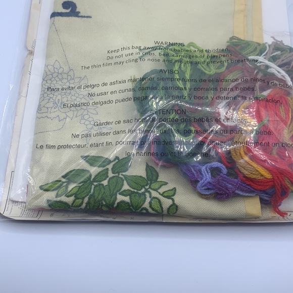 Vintage RARE Half Complete Paragon Needlecraft “Greenery” Creative Crewel Kit - Picture 5 of 5